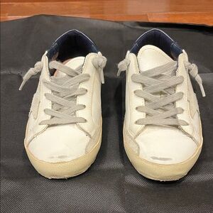 Golden Goose White and Gray Kids Sneakers size 33